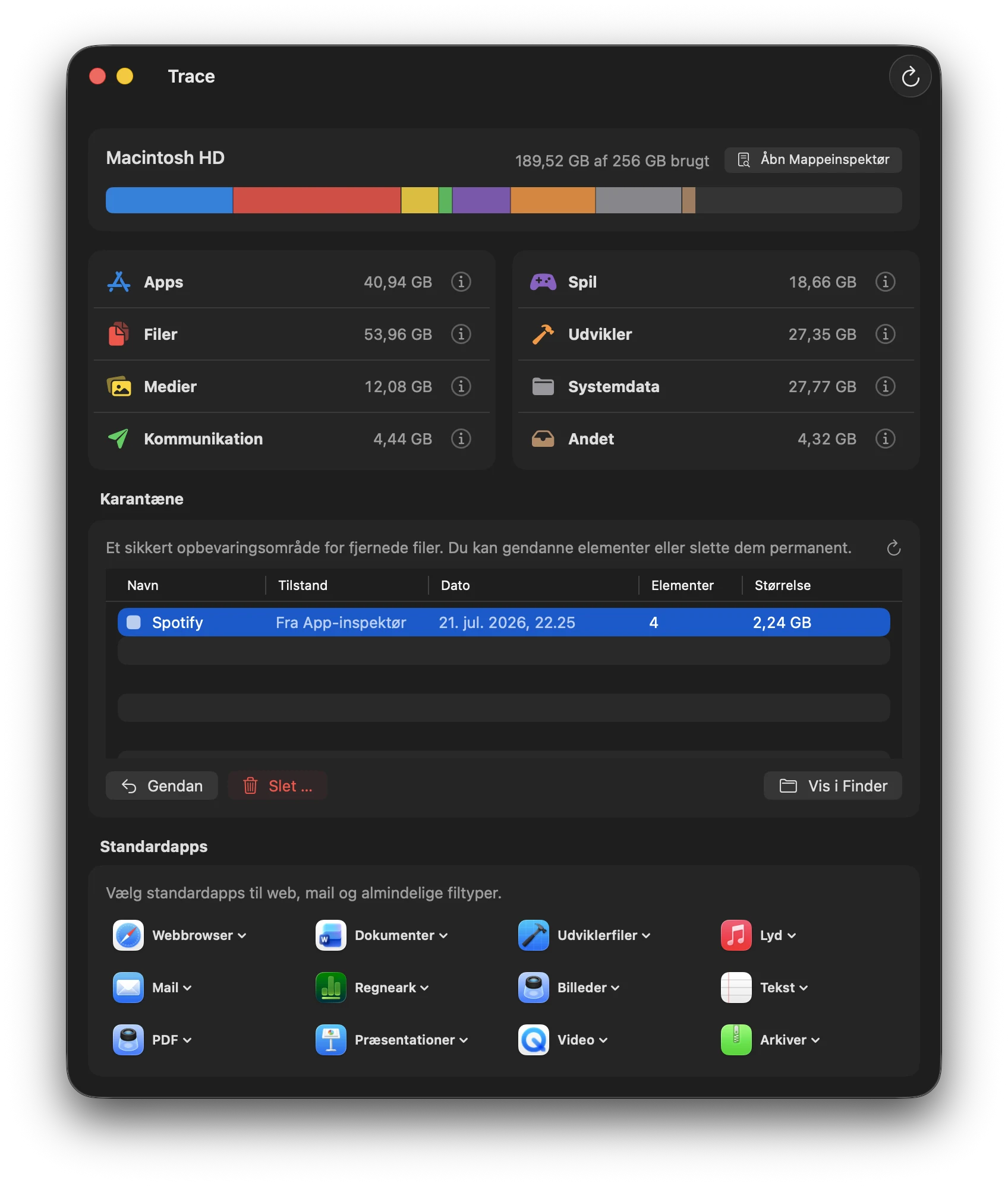 Trace lagerdashboard til macOS