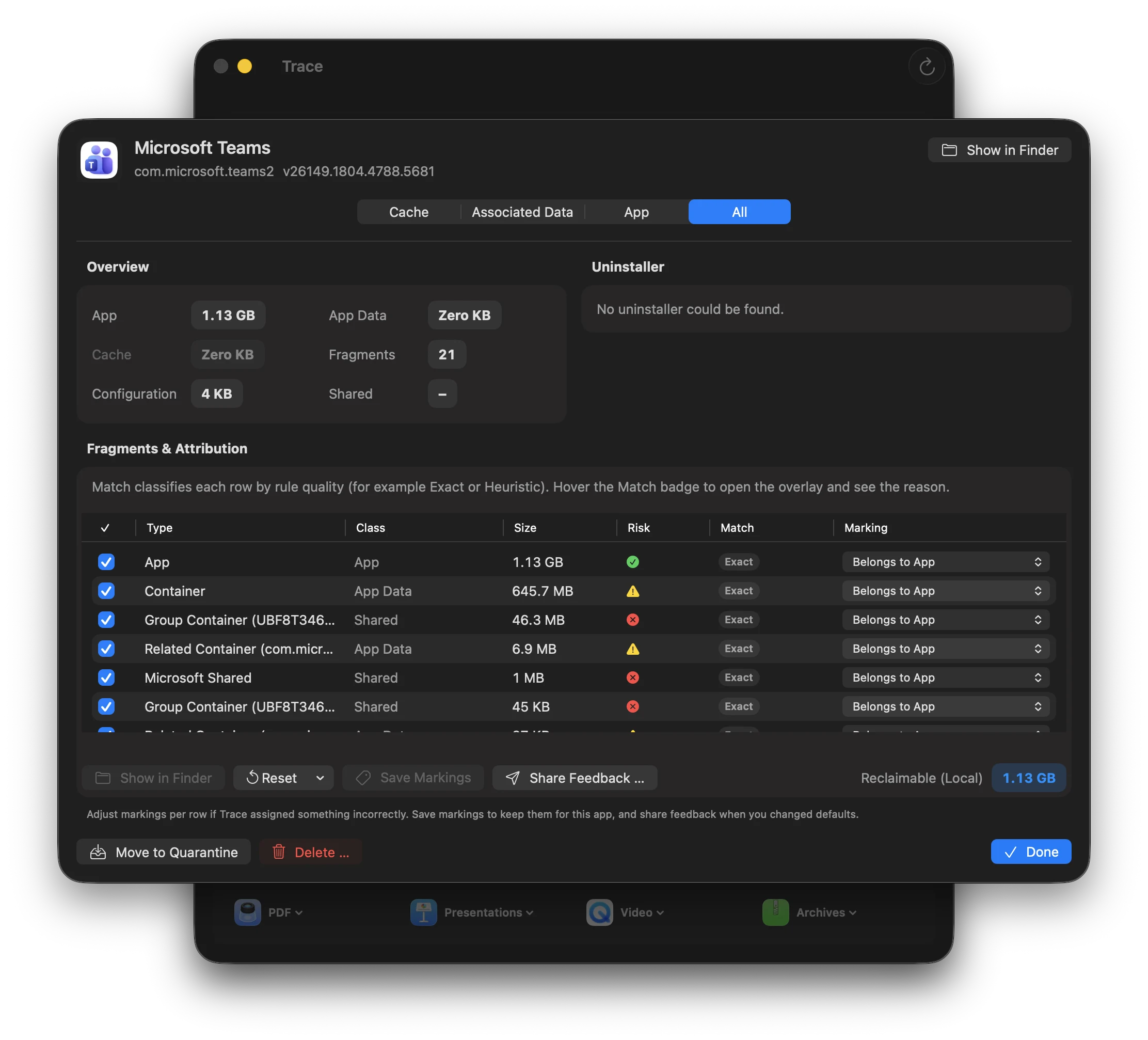 Trace App Inspector